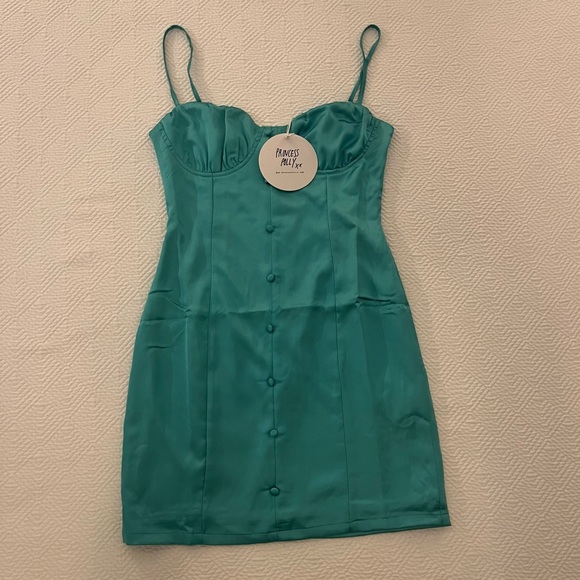 Turquoise Mini Dress - Picture 3 of 3